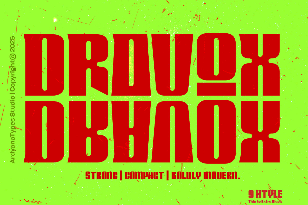 Dravox, a Font by Ardyanatypes (Photo 1 of 10)