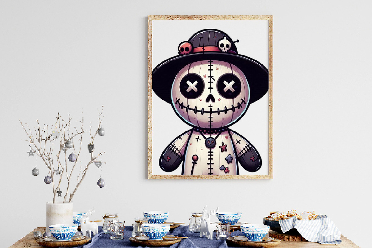 Halloween Gothic Voodoo Doll Clipart, a Work Illustration by Dream Creation (Photo 4 of 6)