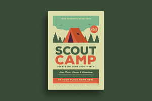 Scout Camp Event Flyer