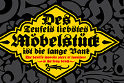 Bernard Fraktur, a Blackletter Font by Stefan Chirila (Thumbnail 9 of 18)