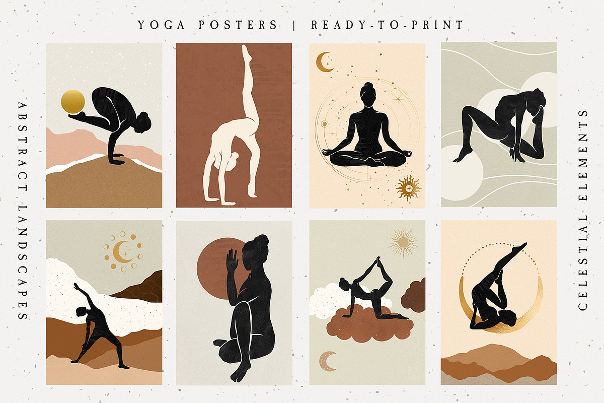 Magic Yoga Esoteric Set, a Healthcare Illustration by NassyArt (Photo 2 of 14)