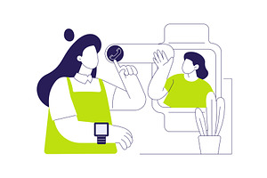 Receive calls with smartwatch, a Technology Illustration by Visual Generation