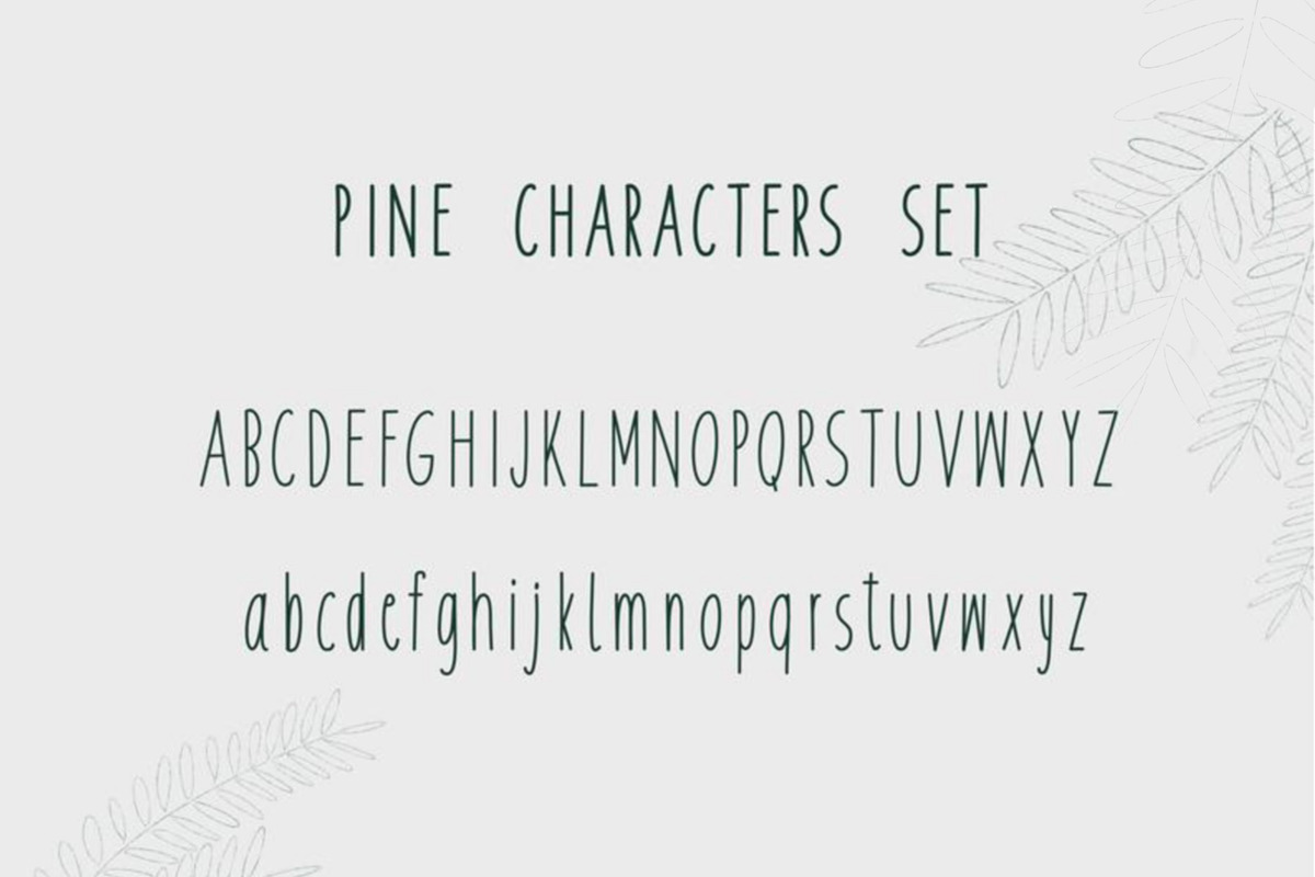 Pine handwritten font preview 3