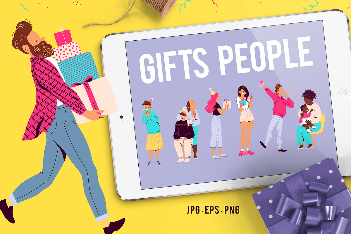 gifts people, a Decorative Illustration by Funnystore (Photo 1 of 6)