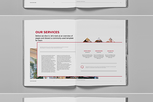 Red Project Proposal Brochure Layout