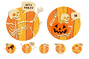 Retro Halloween Illustrations, an Object Graphic by Zim Varezhkin (Thumbnail 4 of 5)