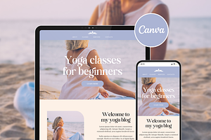 Yoga Coach Rachelle Website Template