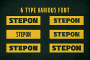 Stepon - Various Display Font, a Font by PutraCetol Studio (Thumbnail 10 of 12)