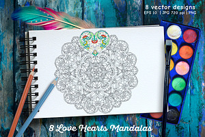 Love Hearts Mandala