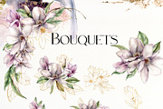Magnolia flower leaves Watercolor, an Object Graphic by Yuliya Derbisheva (Thumbnail 3 of 13)