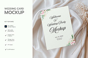 Wedding Party Invitation Card Mockup, a Product Mockup by graphypix (Thumbnail 3 of 4)