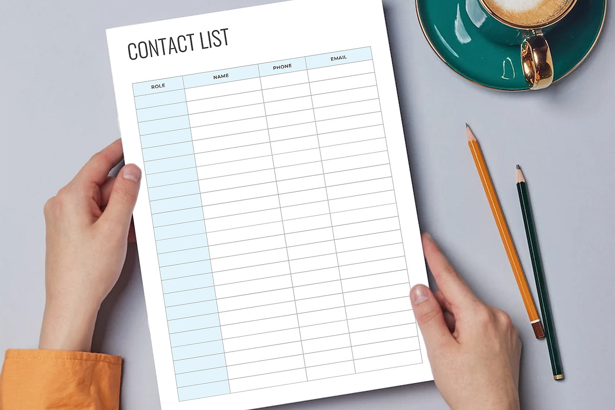Contact List, a Stationery Template by DesignDevisers (Photo 4 of 10)