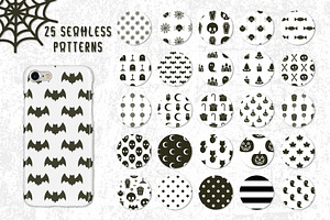 Halloween Font And Graphics Set