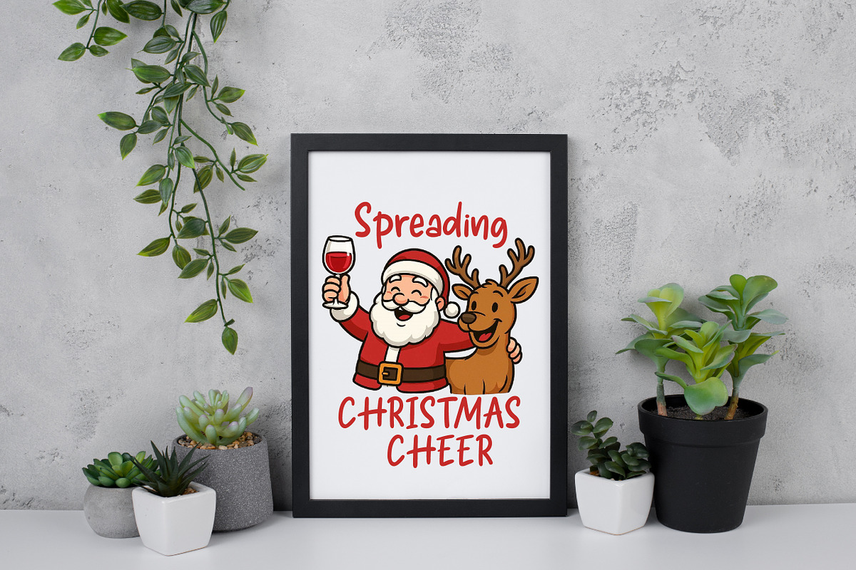 Funny Santa Claus Spreading PNG, an Illustration by Daily.Designs (Photo 5 of 5)