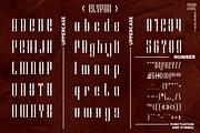 Patinas Stencil (Family Font), a Serif Font by inumocca_type (Thumbnail 9 of 10)