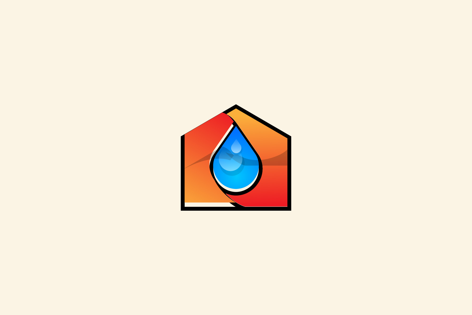 clean home creative logo template