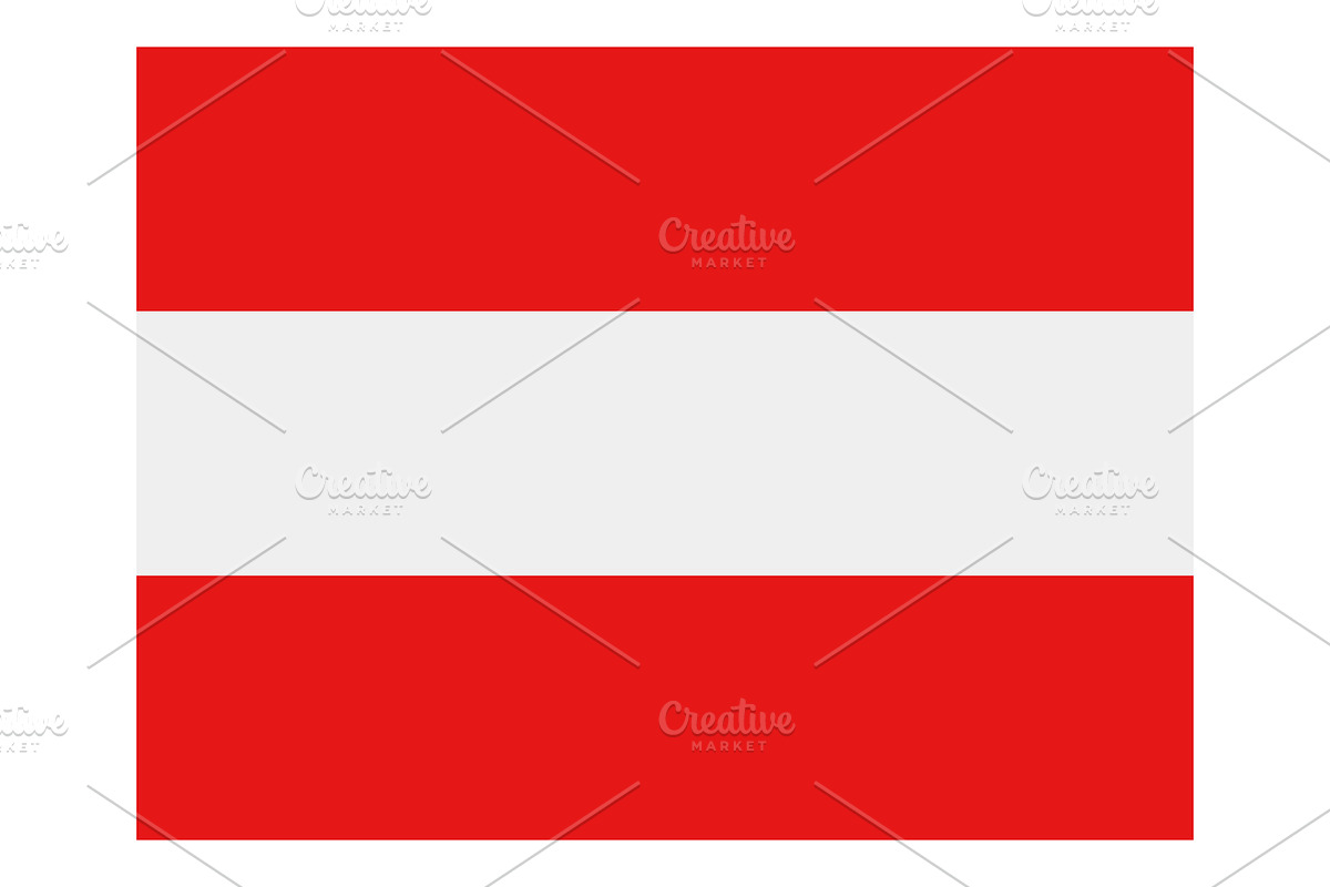 Austria flag, an Illustration by Mark1987