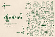 Whimsical Christmas Illustration Set, a Seasonal Illustration by Art Dari Autumn (Thumbnail 1 of 16)
