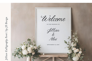 Jillian Wedding Calligraphy Font