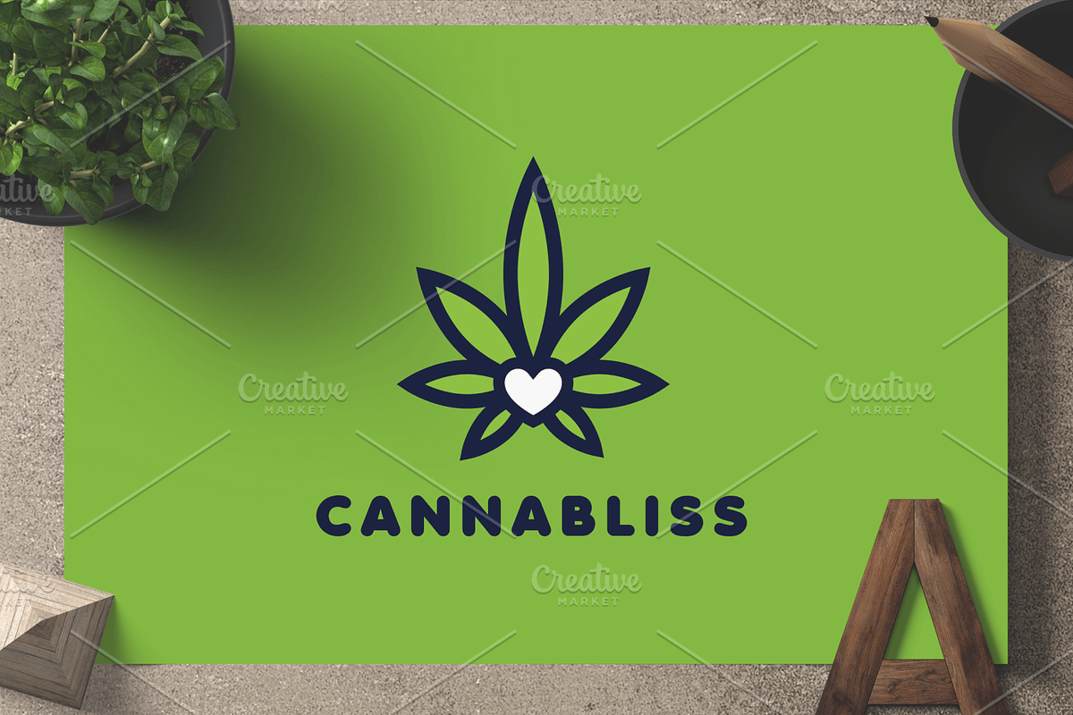 Cannabliss — Logo Template, a Branding & Logo Template by Furnace