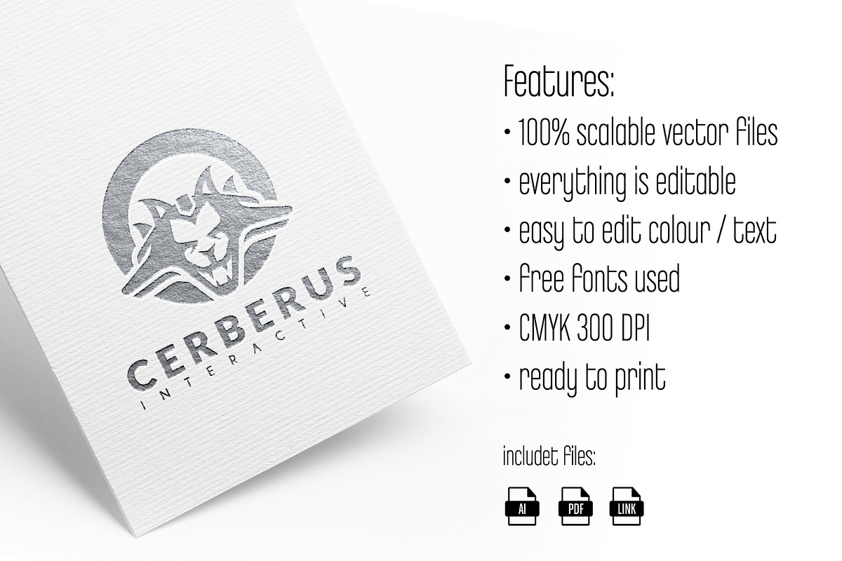 CERBERUS Logo, a Branding & Logo Template by vectorlogos89 (Photo 1 of 2)