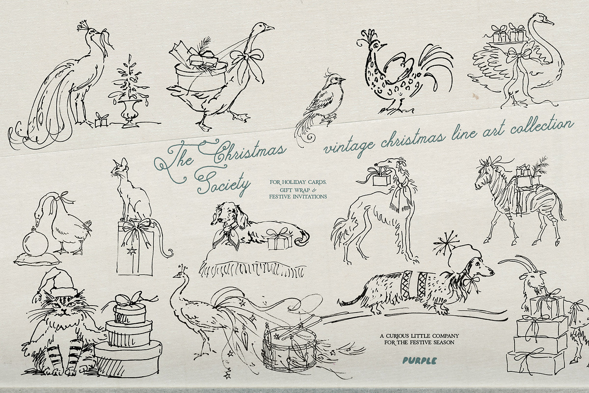 The Christmas Society: Line art, an Object Illustration by Purple (Photo 10 of 13)