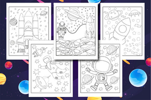 Space Coloring Book For Kids