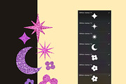 Glitter Brush Procreate Stamp, a Brush Add-On by CraftingOnSunday (Thumbnail 5 of 7)