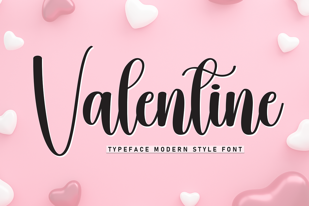 Valentine | Script Font, a Handwritten Font by Scratchones (Photo 1 of 8)