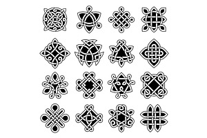 Celtic Trinity. Ancient Geometrical