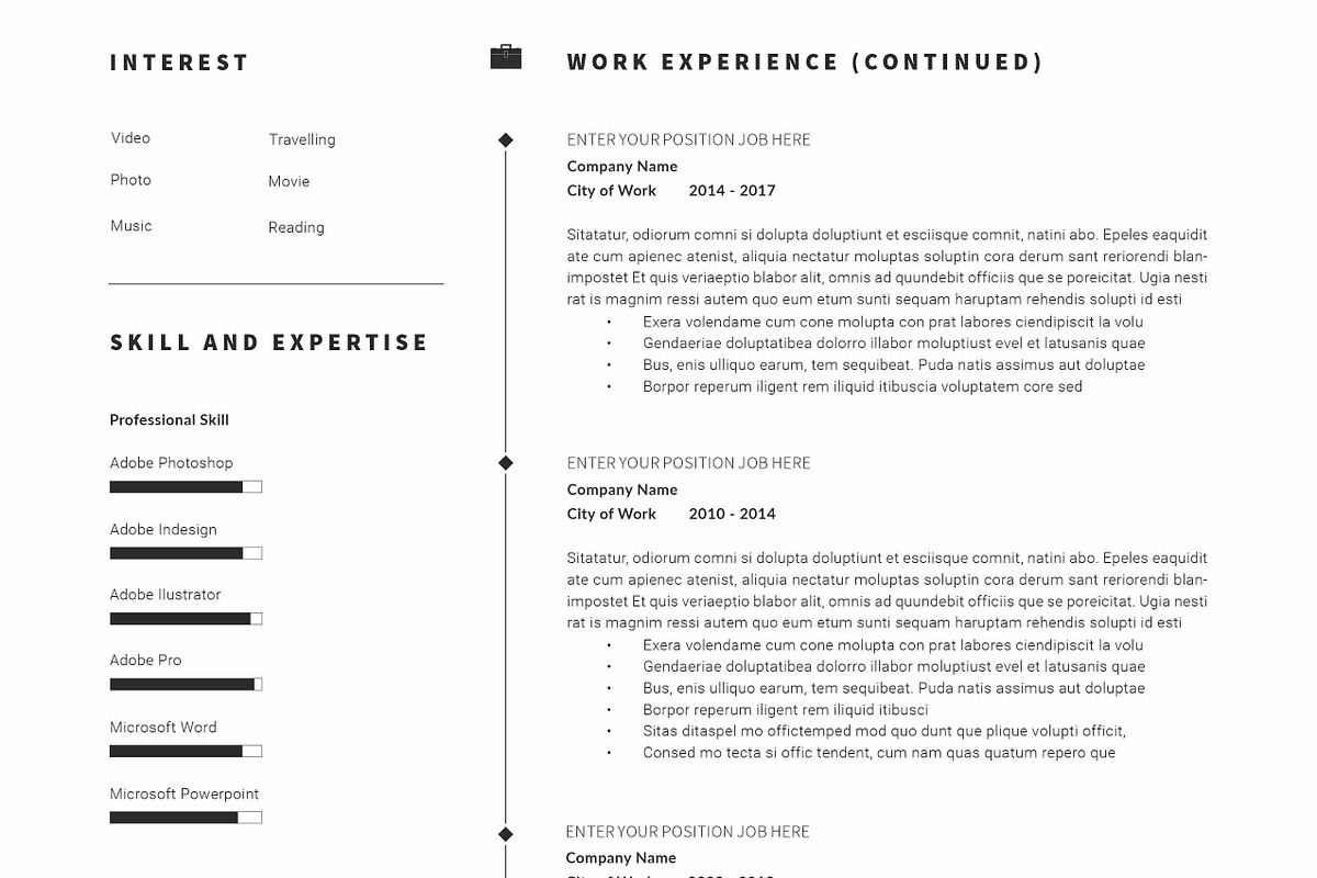 Resume Template / CV, a Resume Template by Peunayah (Photo 6 of 8)