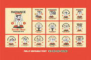 Retro Dental Mascot Illustration, a Healthcare Illustration by Decoconio Design (Thumbnail 2 of 8)