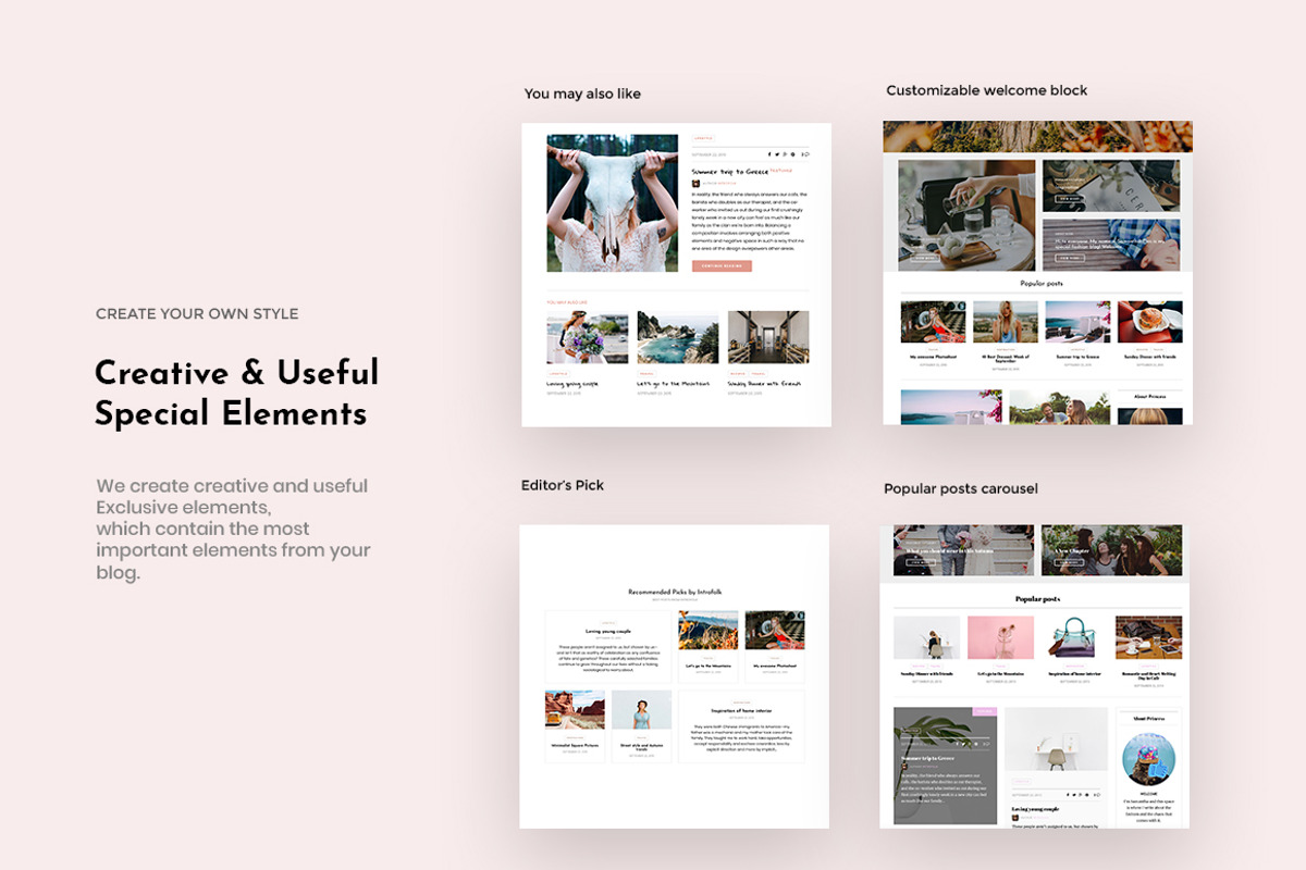 Introfolk - Blog & Shop Theme, a WordPress Template by Creanncy (Photo 3 of 6)