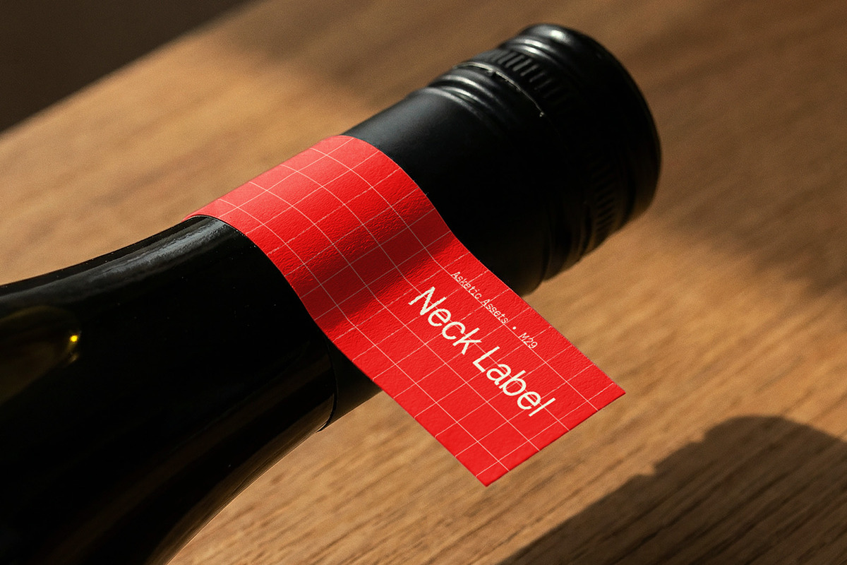 Neck Label M29, a Packaging Mockup by Asketic (Photo 1 of 2)