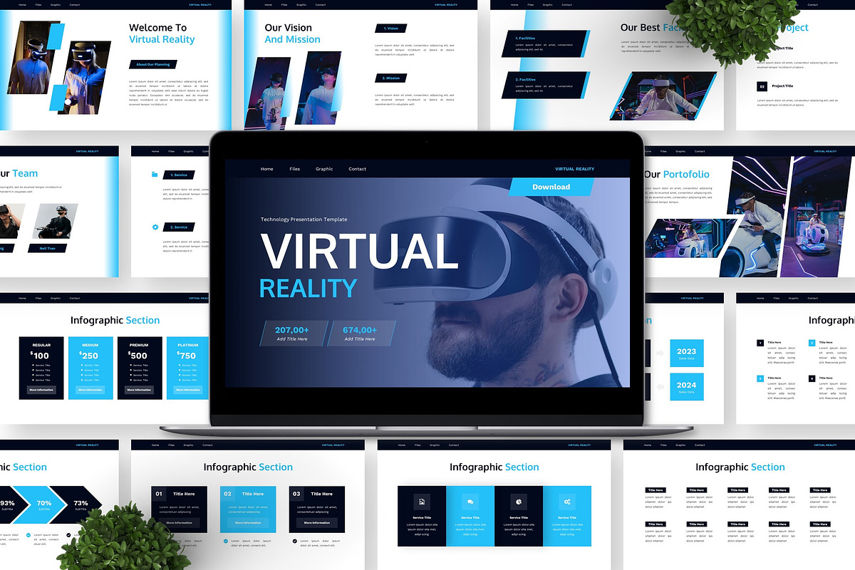 Virtual Reality - Technology Keynote, a Presentation Template by Deepslide Studio (Photo 2 of 6)