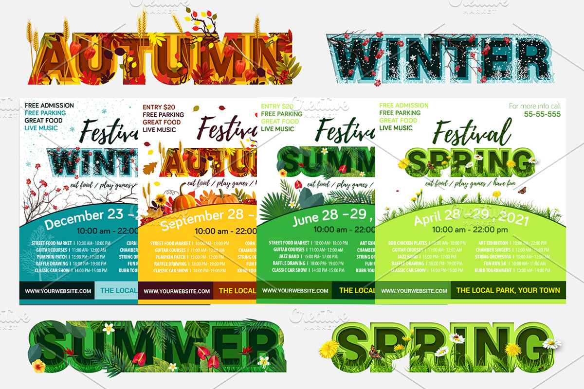 Seasonal Posters and Sale Banner, a Flyer Template by Moloko88 (Photo 2 of 3)