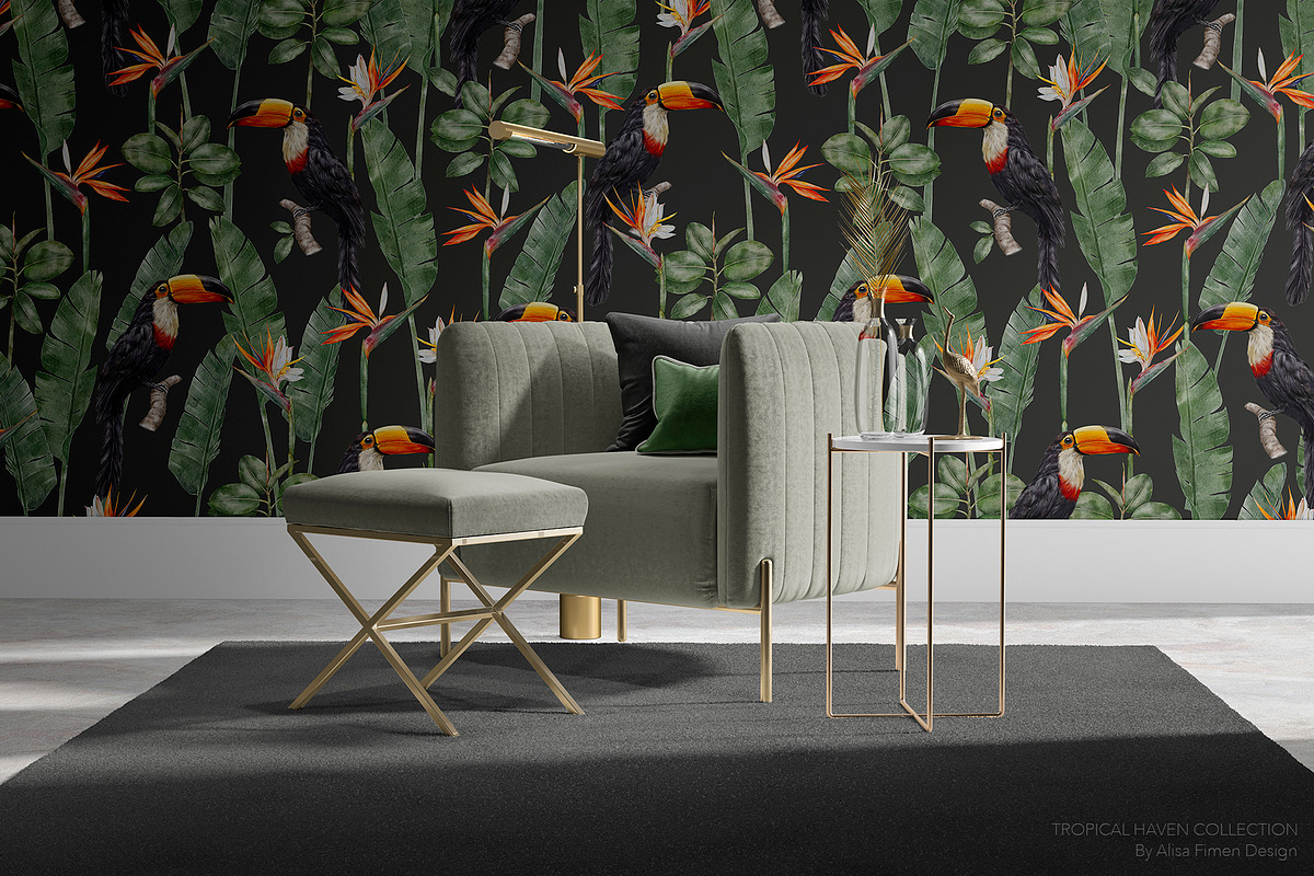 Tropical Haven I Premium Collection, a Pattern Graphic by Alisa Fimen Design (Photo 3 of 11)