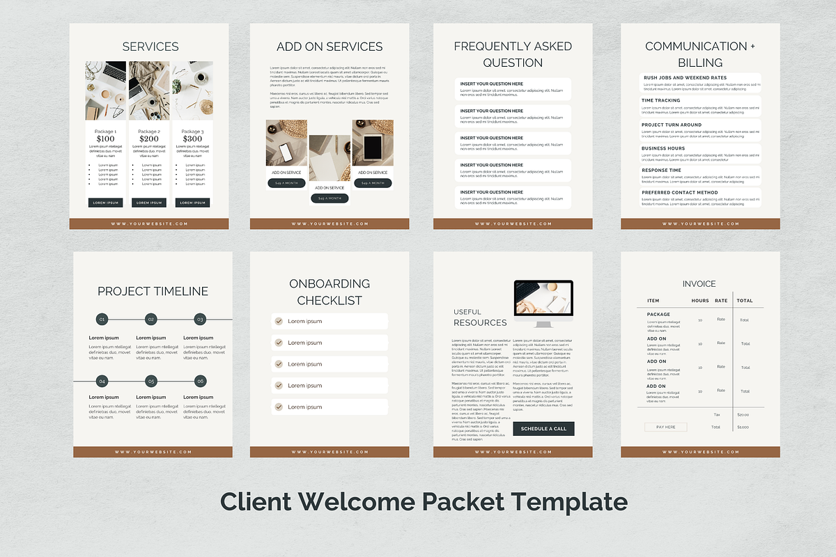 Client Welcome Packet Canva Template, a Magazine Template by Social Assumptions (Photo 4 of 14)