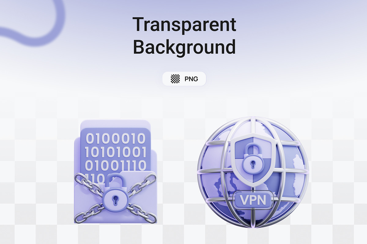 Premium Cyber Security 3D Icon Pack, a 3D by graficonstuff (Photo 3 of 4)