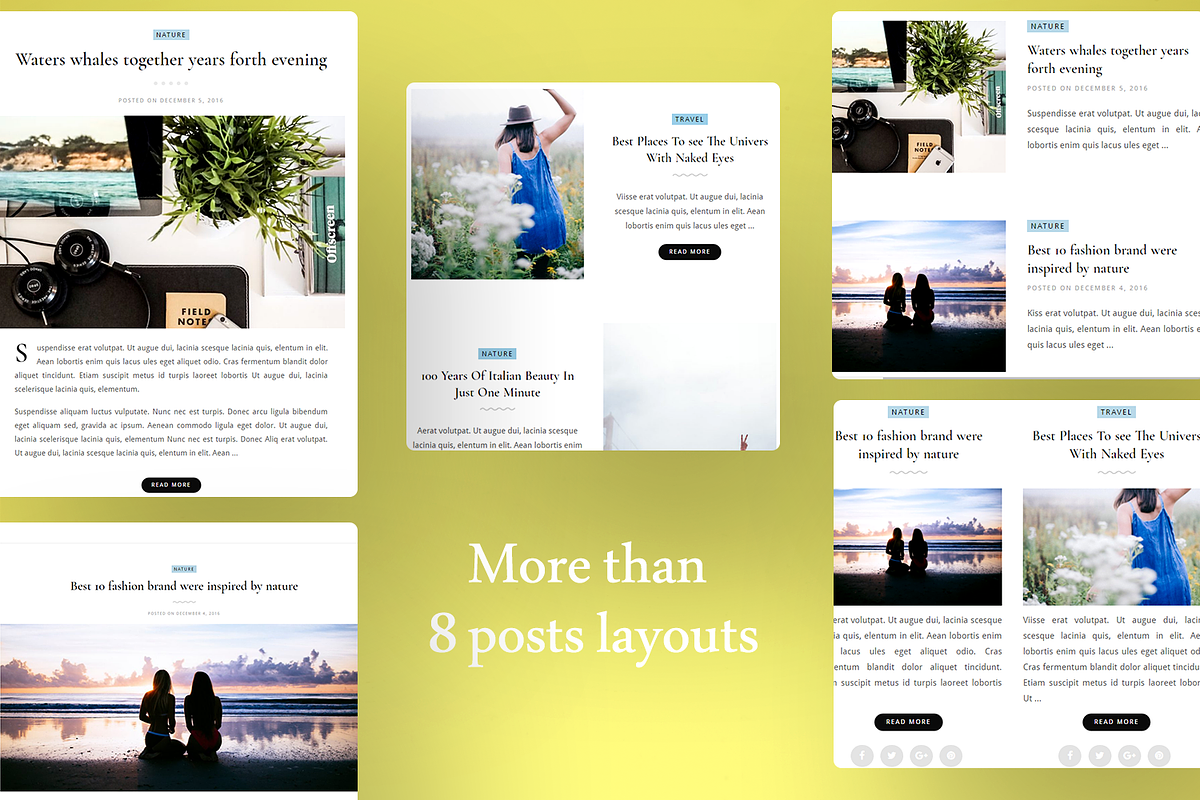 Florence - Feminine WordPress Theme, a WordPress Template by Wp Folk (Photo 4 of 5)