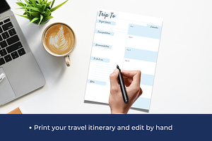 Travel Itinerary PDF & Canva