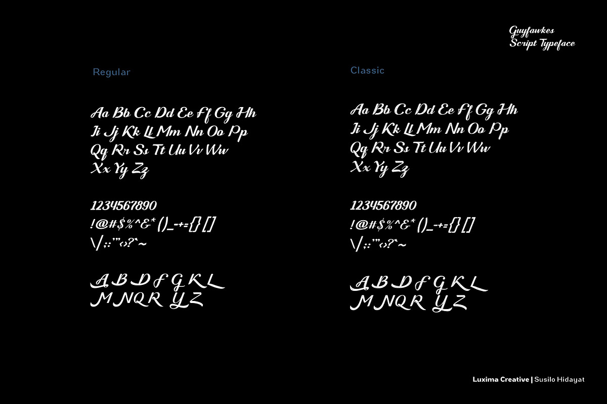 Guyfawkes Script, a Script Font by Luxima (Photo 4 of 8)