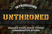 Unthroned – Versatile Military Font