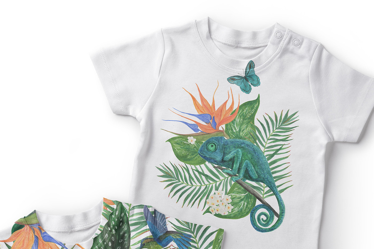 Chameleon - watercolor collection, a Pattern Graphic by ramika (Photo 3 of 6)