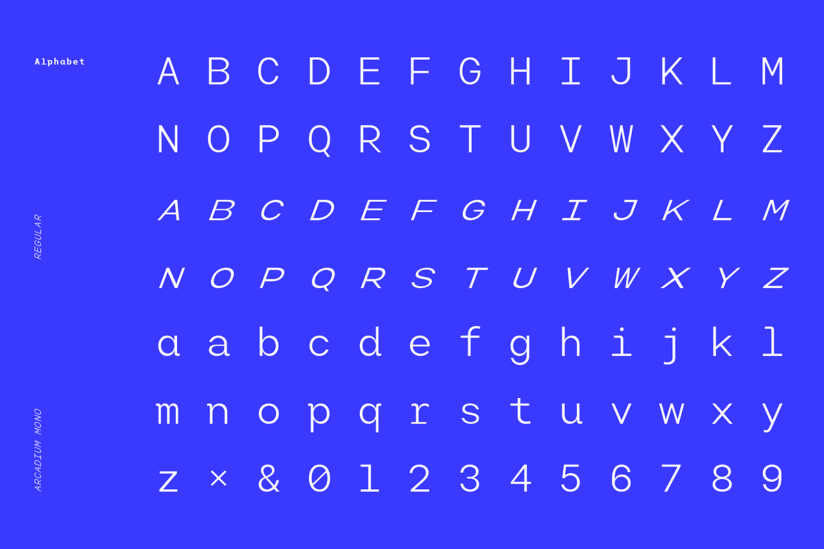 Arcadium Mono - Precision Family, a Sans Serif Font by Jehoo Creative (Photo 10 of 12)