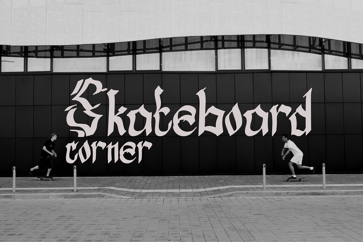 Angel Wings, a Blackletter Font by Tsurayya Studio (Photo 5 of 6)