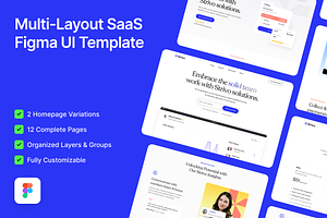 Strivo: Multi-Layout SaaS Figma