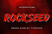 ROCKSEED - Brush Display Typeface, a Font by Gassstype (Thumbnail 1 of 8)