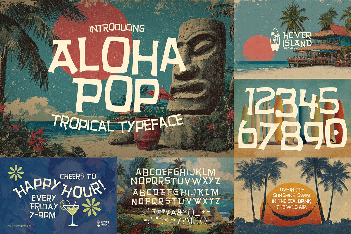 Hawaii Font Bundle - 71 Fonts!, a Serif Font by HipFonts (Photo 16 of 19)