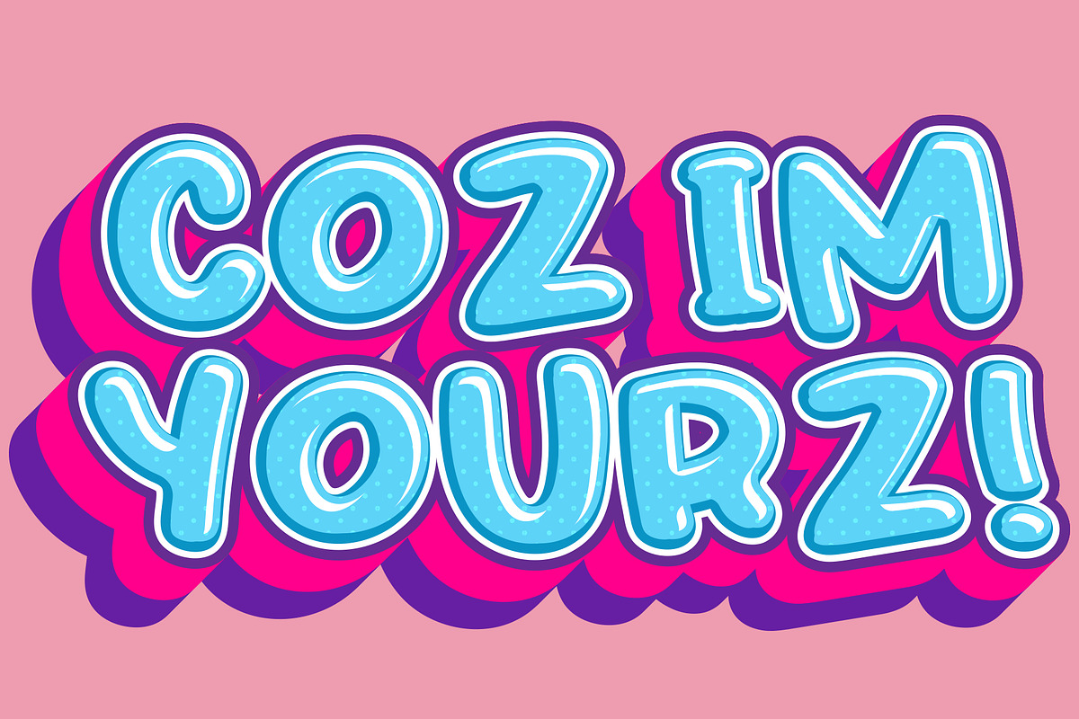 Uh, I'm Hurtz | Cartoon Fonts, a Font by Crump Hand (Photo 5 of 8)